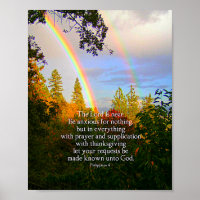 Rainbow Forest Christian Scripture Bible Verse