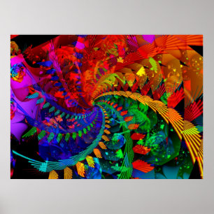 Rainbow Forest Poster