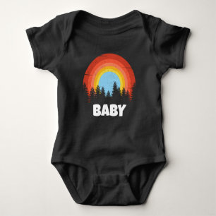 rainbow forest sunset nature baby customisable bodysuit