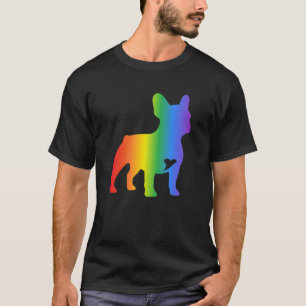 Rainbow French Bulldog Dog Lover's T-Shirt