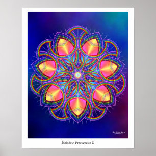 Rainbow Frequencies 6 Poster