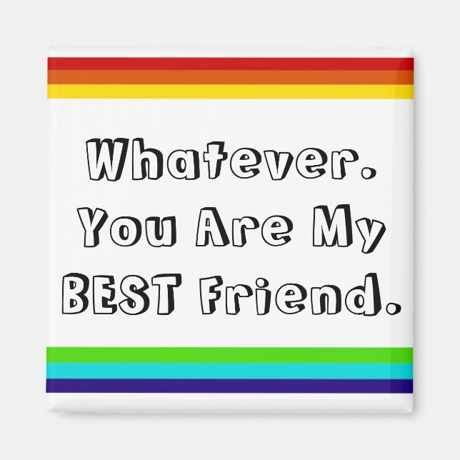 rainbow friendship magnet (Front)