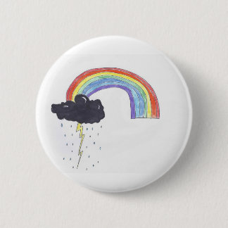 Rainbow from a Black Cloud Button