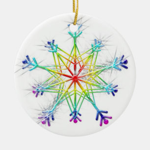 Rainbow Frost 3 Ornament