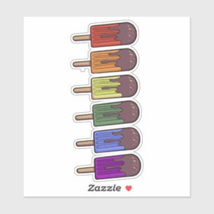 Rainbow Frozen pop Parade