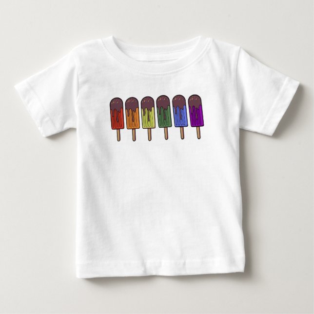Rainbow Frozen pop Parade Baby T-Shirt (Front)