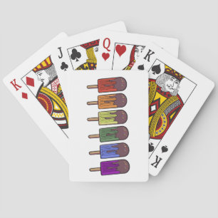 Rainbow Frozen pop Parade Playing Cards