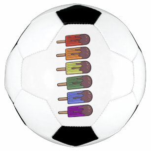 Rainbow Frozen pop Parade Soccer Ball