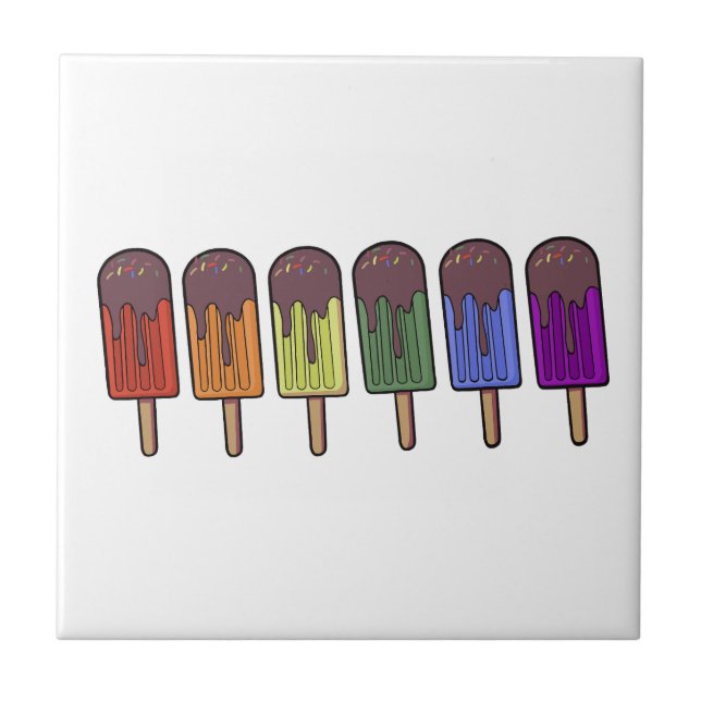 Rainbow Frozen pop Parade Tile (Front)