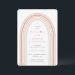 Rainbow Fun Kid's birthday party Muted Invitation<br><div class="desc">A kid's birthday party invitation for Rainbow theme party.</div>