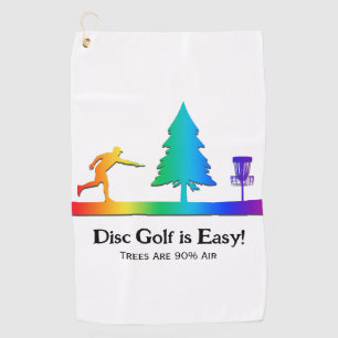 Rainbow Funny Disc Golf Putting Tree obstacle Golf Towel