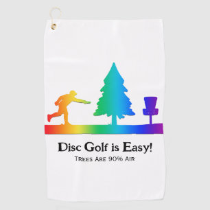 Rainbow Funny Disc Golf Putting Tree obstacle  Towel