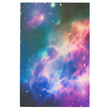 Rainbow Galaxy Blooming Metal Wall Art
