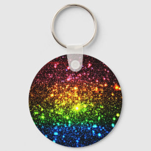 Rainbow Galaxy Key Ring