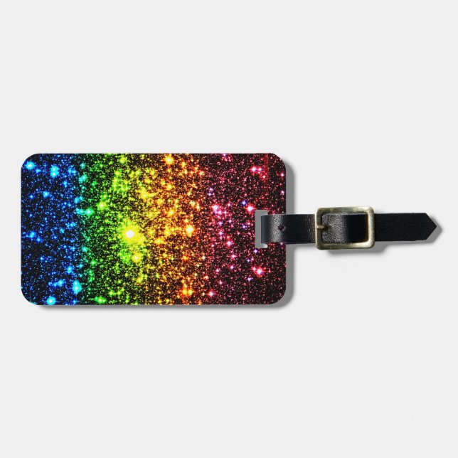 Rainbow Galaxy Luggage Tag (Front Horizontal)