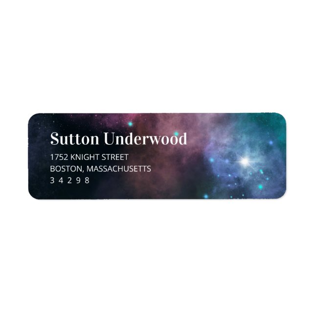 Rainbow Galaxy Return Address (Front)