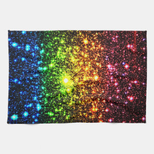 Rainbow Galaxy Tea Towel