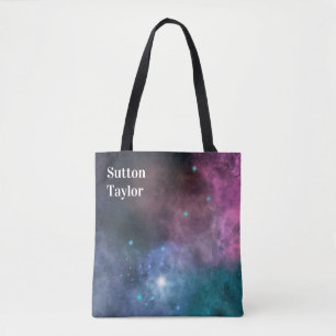 Rainbow Galaxy Tote Bag
