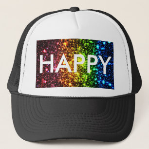 Rainbow Galaxy Trucker Hat