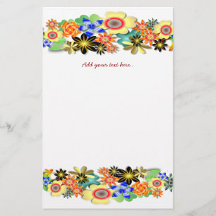 Rainbow Garden Stationery