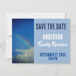 Rainbow Gathering Family Reunion Save The Date Invitation