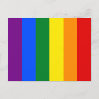 Rainbow Gay Lesbian Trans Queer LGBTQ Pride Flag Postcard