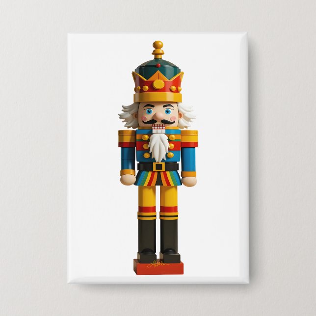Rainbow Gay Pride Christmas Nutcracker Toy (Front)