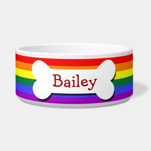 Rainbow Gay Pride Dog Bone