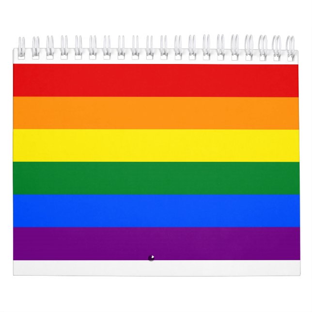Rainbow Gay Pride Flag Calendar (Cover)