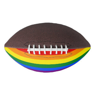 Rainbow Gay Pride Flag Football