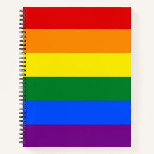 Rainbow Gay Pride Flag Notebook