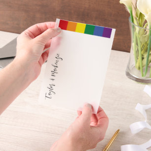 Rainbow Gay Wedding Text Template