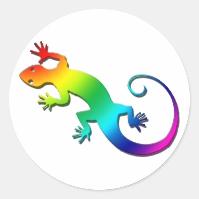 Rainbow Gecko Stickers (Front)