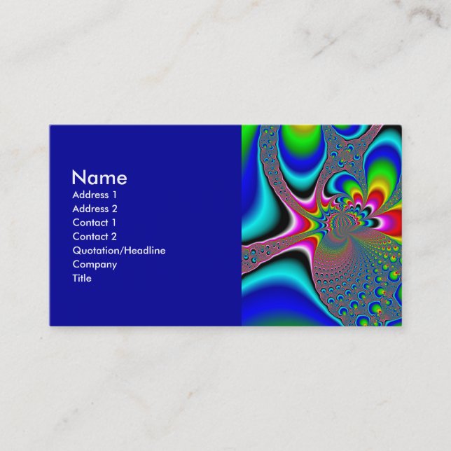 Rainbow Generator - Fractal Business Card (Front)