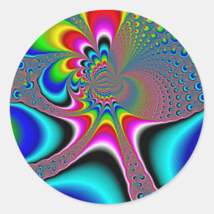 Rainbow Generator - Fractal Classic Round Sticker