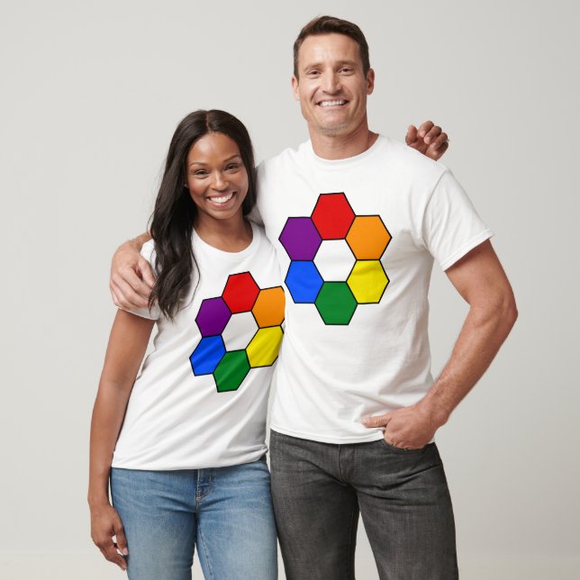 Rainbow geometric rhombus T-Shirt (Unisex)