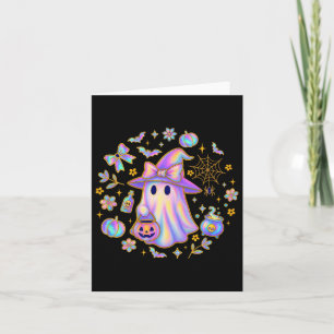 Rainbow Ghost Witch Shirt Cute Pumpkin Cauldron Sp Card