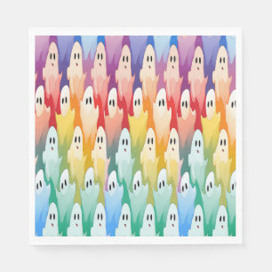 Rainbow Ghosts Napkin