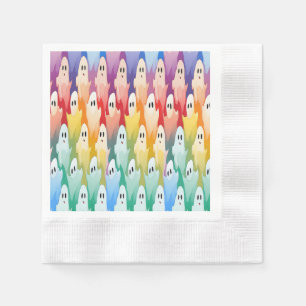 Rainbow Ghosts Napkin