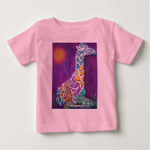 Rainbow Giraffe Baby T-Shirt