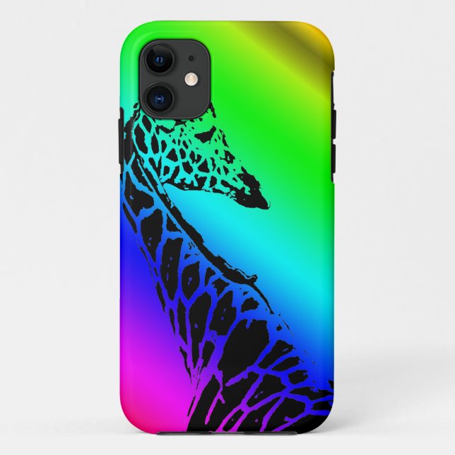 Rainbow Giraffe Case-Mate iPhone Case (Back)