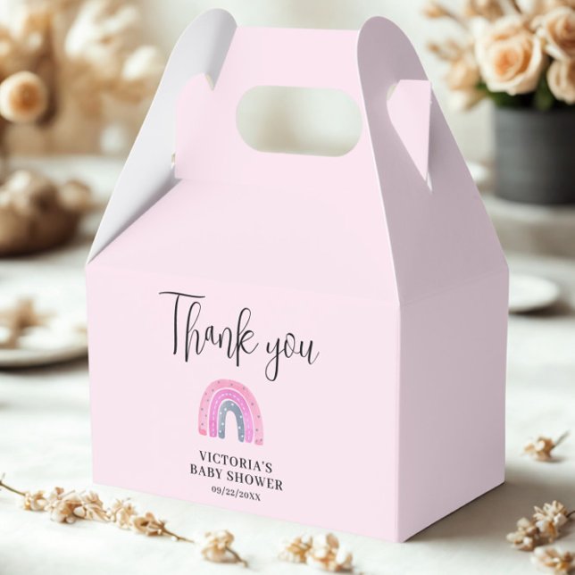  Rainbow Girl Baby Shower Favour Box (Creator Uploaded)