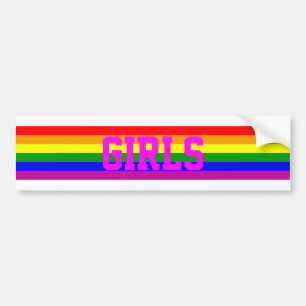 Rainbow Girls Bumper Sticker