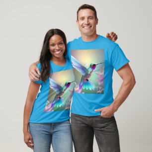 Rainbow Glass Hummingbird,  T-Shirt