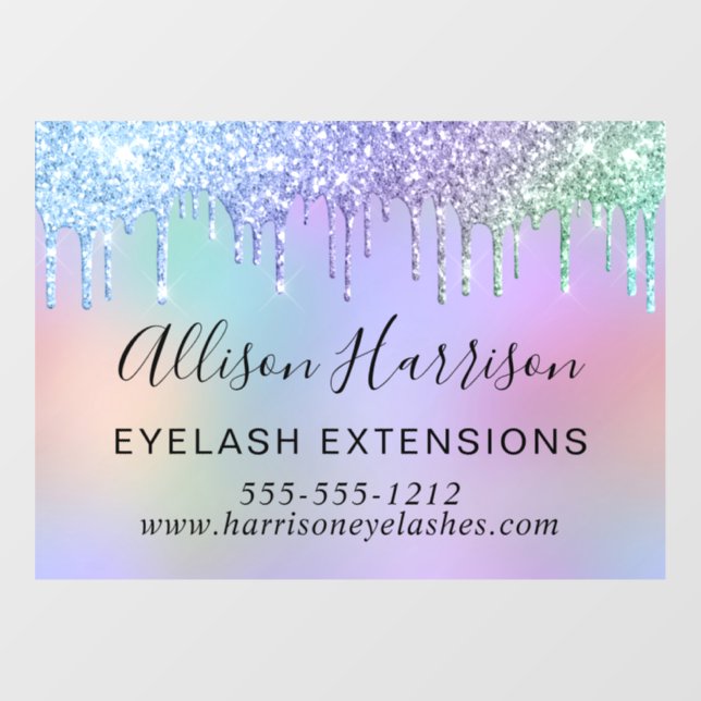 Rainbow Glitter Beauty Business (Sheet)
