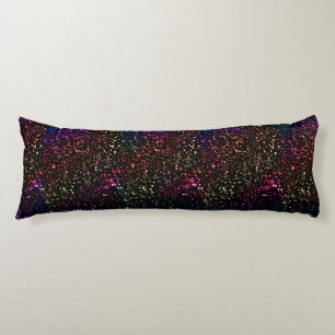 Rainbow Glitter Effect Body Pillow