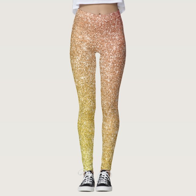 Rainbow Glitter  Leggings (Front)