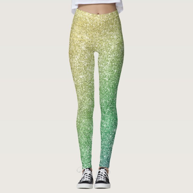 Rainbow Glitter  Leggings (Front)