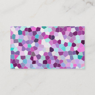 Rainbow Glitter Mosaic No. 01 Business Card