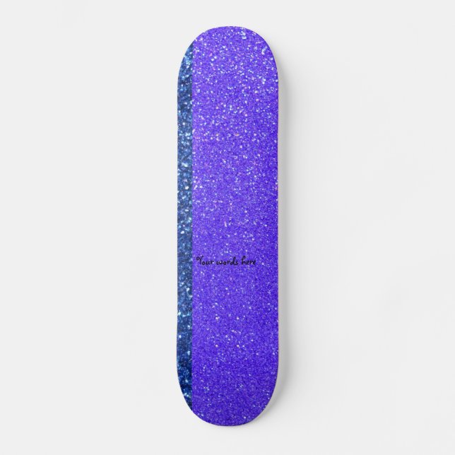 Rainbow glitter skateboard (Front)